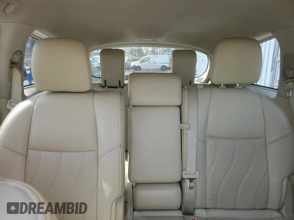 2013 Infiniti JX35 with VIN 5N1AL0MM5DC340267, listed as a Copart auction lot 54510315 with 93,829 mi miles and Salvage Title. Bid and sale history available at DreamBid. Image 10.