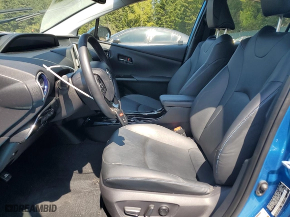 2019 Toyota Prius L Eco with VIN JTDKARFU4K3100057, listed as a Copart auction lot 54227495 with 53,525 mi miles and Salvage Title. Bid and sale history available at carsss.com. Image 7.