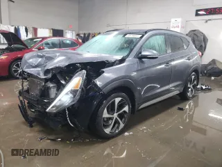 2017 Hyundai Tucson Limited with VIN KM8J3CA26HU552051, listed as a Copart auction lot 88780055 with 112,838 mi miles and Salvage Title. Bid and sale history available at carsss.com. Image 1.