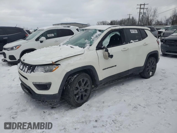 2021 Jeep Compass 80th Anniversary with VIN 3C4NJCEB8MT602314, listed as a Copart auction lot 46115285 with Not Provided miles and Non Repairable. Bid and sale history available at carsss.com. Image 1.