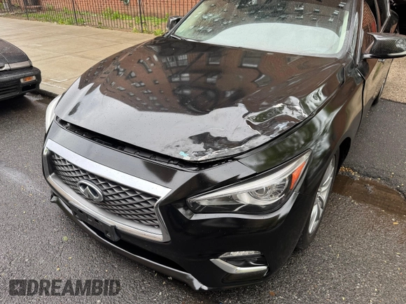 2020 Infiniti Q50 with VIN JN1EV7AR9LM252987, listed as a IAAI auction lot 42172320 with 55,119 mi miles and . Bid and sale history available at DreamBid. Image 6.