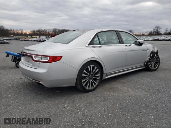 2017 Lincoln Continental Select with VIN 1LN6L9SP6H5627781, listed as a Copart auction lot 86077124 with 38,426 mi miles and Salvage title. Bid and sale history available at DreamBid. Image 3.
