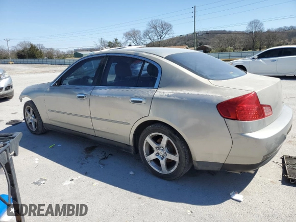 2004 Infiniti G35 w/Leather with VIN JNKCV51E64M604056, listed as a Copart auction lot 50232365 with Not Provided miles and Clean Title. Bid and sale history available at DreamBid. Image 2.