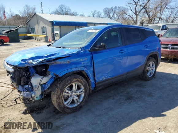 2024 GMC Terrain SLE z VIN 3GKALMEG4RL121997, wystawiony jako Copart lot #47182295 z przebiegiem 12 160 mil mil oraz Szkoda całkowita • Salvage title. Historia ofert i sprzedaży dostępna na DreamBid. Obrazek 1.