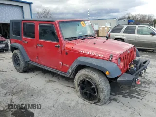 2007 Jeep Wrangler Unlimited Rubicon with VIN 1J4GA69177L102392, listed as a Copart auction lot 53195215 with 166,296 mi miles and Salvage title. Bid and sale history available at DreamBid. Image 4.