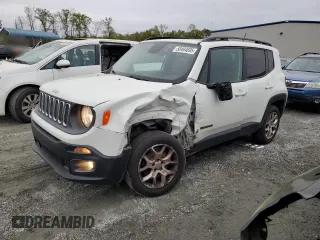 2015 Jeep Renegade Latitude with VIN ZACCJBBT2FPC17663, listed as a Copart auction lot 50494695 with 143,303 mi miles and Salvage Title. Bid and sale history available at carsss.com. Image 1.