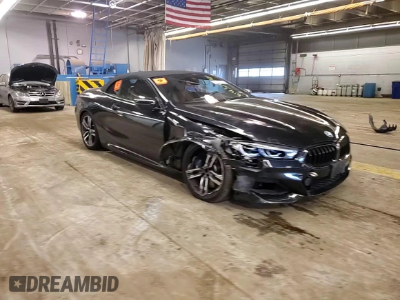 2021 BMW 8 Series 840i with VIN WBADZ4C08MCF18873, listed as a Copart auction lot 43263764 with 0 mi miles. Bid and sale history available at carsss.com. Image 10.