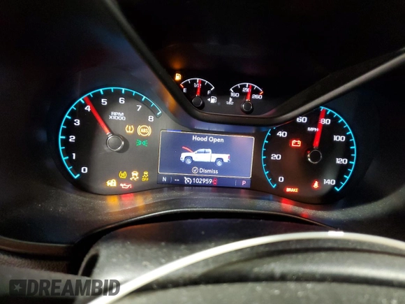 2020 Chevrolet Colorado 4WD LT with VIN 1GCGTCEN5L1151555, listed as a Copart auction lot 51833345 with 102,959 mi miles and Clean title. Bid and sale history available at DreamBid. Image 9.