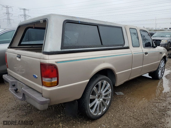 1997 Ford Ranger XL with VIN 1FTCR14A1VTA65845, listed as a Copart auction lot 81252104 with 196,938 mi miles and Salvage Title. Bid and sale history available at carsss.com. Image 3.