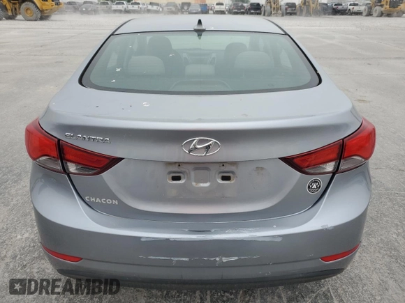 2015 Hyundai Elantra SE with VIN 5NPDH4AE6FH550732, listed as a Copart auction lot 54188165 with 181,705 mi miles and Clean Title. Bid and sale history available at carsss.com. Image 6.