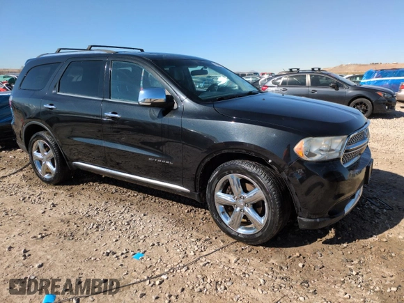 2012 Dodge Durango Citadel with VIN 1C4RDJEG7CC330910, listed as a Copart auction lot 47069995 with 166,864 mi miles and Salvage title. Bid and sale history available at DreamBid. Image 4.