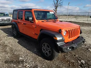 2023 Jeep Wrangler Sport with VIN 1C4HJXDG8PW687459, listed as a Copart auction lot 87302924 with 16,637 mi miles and Salvage Title. Bid and sale history available at DreamBid. Image 11.