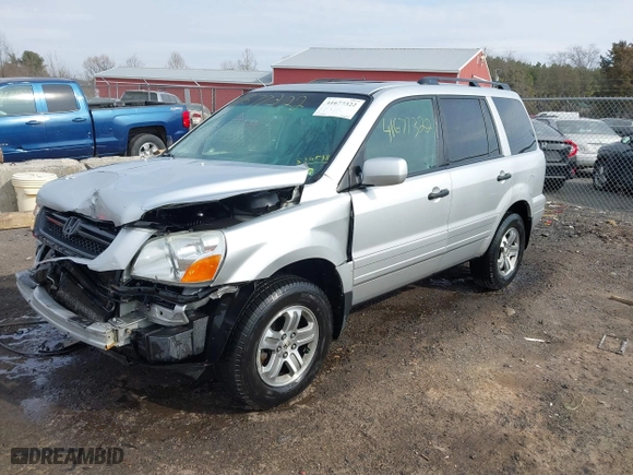 2005 Honda Pilot EX-L with NAVI with VIN 2HKYF18725H534538, listed as a IAAI auction lot 41677322 with 157,987 mi miles. Bid and sale history available at carsss.com. Image 2.