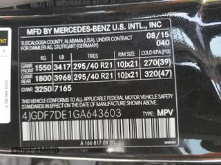 2016 Mercedes-Benz GL with VIN 4JGDF7DE1GA643603, listed as a Copart auction lot 48908805 with 180,234 mi miles and Clean Title. Bid and sale history available at carsss.com. Image 13.