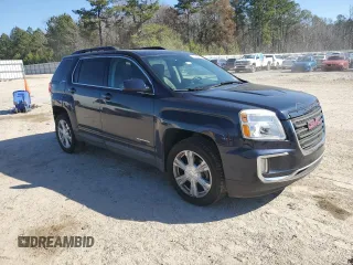 2017 GMC Terrain SLE with VIN 2GKFLTE3XH6226902, listed as a Copart auction lot 43703225 with 47,096 mi miles and Salvage Title. Bid and sale history available at carsss.com. Image 4.