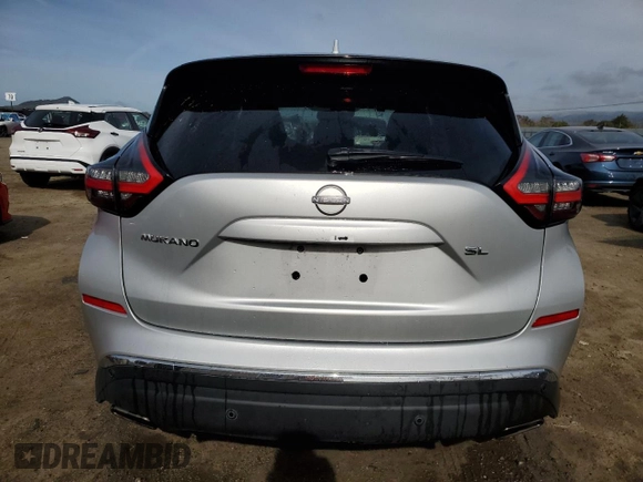 2023 Nissan Murano SL with VIN 5N1AZ2CJ7PC131408, listed as a Copart auction lot 45731385 with 42,936 mi miles and Non Repairable. Bid and sale history available at DreamBid. Image 6.