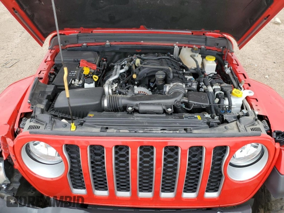 2022 Jeep Gladiator High Altitude with VIN 1C6HJTFG2NL135841, listed as a Copart auction lot 50785915 with 35,309 mi miles and Salvage title. Bid and sale history available at DreamBid. Image 11.