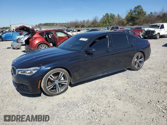 2016 BMW 7 Series 750i with VIN WBA7F0C57GGL99153, listed as a Copart auction lot 45475755 with 140,328 mi miles and Salvage title. Bid and sale history available at DreamBid. Image 1.