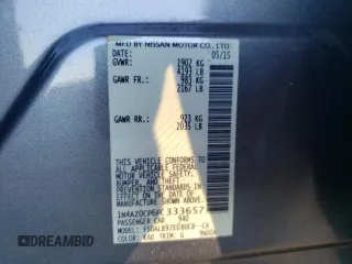 2015 Nissan LEAF SV with VIN 1N4AZ0CP6FC333657, listed as a Copart auction lot 40755843 with 84,701 mi miles. Bid and sale history available at carsss.com. Image 12.