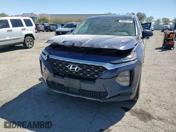 2019 Hyundai Santa Fe SE with VIN 5NMS23AD4KH080248, listed as a Copart auction lot 50587115 with 62,265 mi miles and Salvage Title. Bid and sale history available at carsss.com. Image 12.