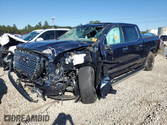 2022 GMC Sierra 1500 Limited Denali with VIN 1GTU9FEL5NZ227104, listed as a Copart auction lot 80466874 with 0 mi miles and Salvage Title. Bid and sale history available at carsss.com. Image 1.