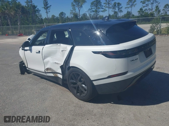 2025 Land Rover Range Rover Velar Dynamic SE with VIN SALYL2EX9SA802869, listed as a IAAI auction lot 41793091 with 5,614 mi miles and . Bid and sale history available at DreamBid. Image 3.