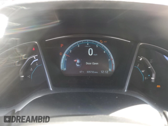 2016 Honda Civic Sedan EX with VIN 19XFC2F84GE215098, listed as a Copart auction lot 53055735 with 35,732 mi miles and Salvage Title. Bid and sale history available at carsss.com. Image 9.