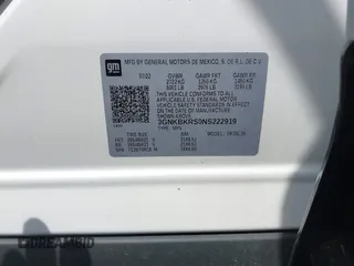 2022 Chevrolet Blazer RS с VIN 3GNKBKRS0NS222919, выставлен на аукционе IAAI как лот 42114605 с пробегом 35 224 миль миль и . История ставок и продаж доступна на DreamBid. Изображение 9.