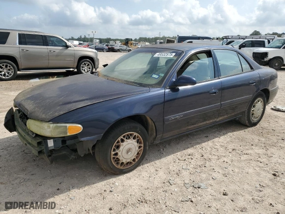 2001 Buick Century Custom with VIN 2G4WS52J111276258, listed as a Copart auction lot 49532575 with 58,680 mi miles and Clean Title. Bid and sale history available at carsss.com. Image 1.