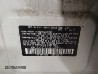 2014 Subaru Crosstrek with VIN JF2GPBCC9EH281415, listed as a Copart auction lot 85577154 with 135,373 mi miles and Salvage title. Bid and sale history available at DreamBid. Image 13.