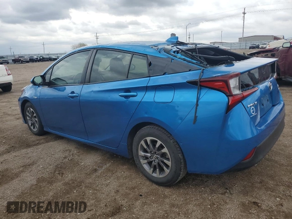 2020 Toyota Prius L Eco z VIN JTDKARFU2L3103721, wystawiony jako Copart lot #54382895 z przebiegiem 87 657 mil mil oraz Szkoda całkowita • Salvage title. Historia ofert i sprzedaży dostępna na DreamBid. Obrazek 2.