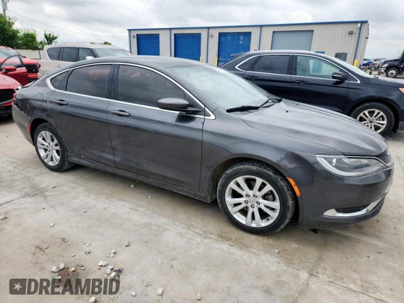 2015 Chrysler 200 Limited with VIN 1C3CCCAB8FN680655, listed as a Copart auction lot 60544225 with 192,932 mi miles and Salvage title. Bid and sale history available at DreamBid. Image 4.