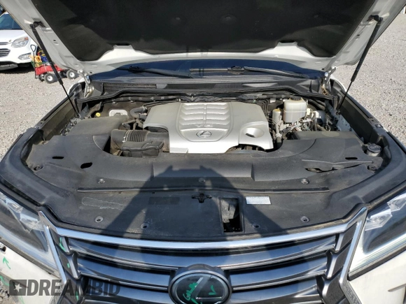 2016 Lexus LX 570 with VIN JTJHY7AX3G4191641, listed as a Copart auction lot 52580875 with 122,950 mi miles and Salvage Title. Bid and sale history available at DreamBid. Image 13.
