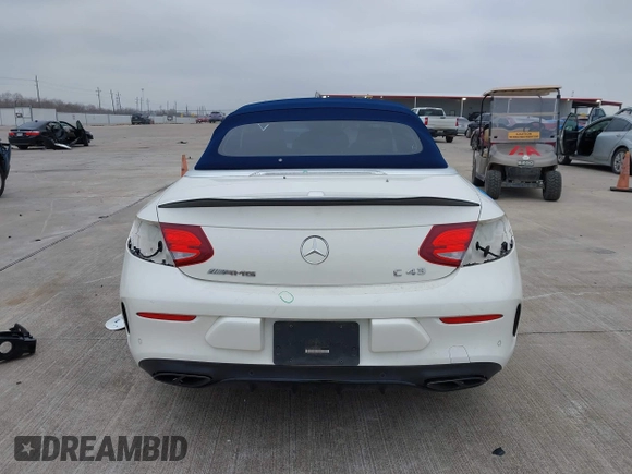 2018 Mercedes-Benz C 43 AMG with VIN WDDWK6EBXJF654008, listed as a IAAI auction lot 41403965 with 80,280 mi miles and . Bid and sale history available at DreamBid. Image 16.