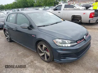 2020 Volkswagen Golf GTI S with VIN 3VW6T7AU3LM015635, listed as a IAAI auction lot 39502523 with 66,947 mi miles. Bid and sale history available at carsss.com. Image 1.