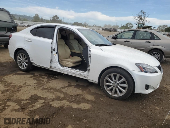 2008 Lexus IS with VIN JTHBK262685075547, listed as a Copart auction lot 52454725 with 140,289 mi miles and Salvage Title. Bid and sale history available at carsss.com. Image 4.