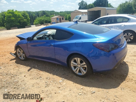 2010 Hyundai Genesis Coupe with VIN KMHHT6KD5AU014219, listed as a Copart auction lot 55022775 with 126,043 mi miles and Salvage title. Bid and sale history available at DreamBid. Image 2.