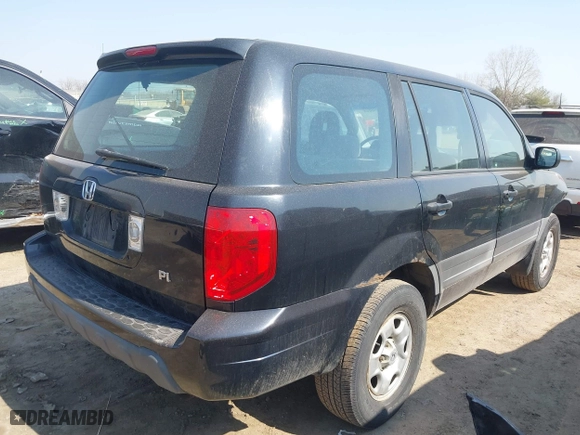 2005 Honda Pilot LX with VIN 2HKYF18135H540778, listed as a IAAI auction lot 41790068 with 203,191 mi miles. Bid and sale history available at carsss.com. Image 4.