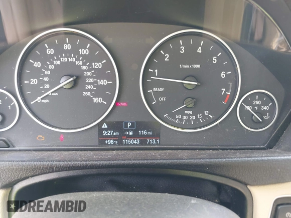 2015 BMW 3 Series 320i xDrive with VIN WBA3C3C58FK201748, listed as a IAAI auction lot 42678404 with 115,043 mi miles and . Bid and sale history available at DreamBid. Image 7.