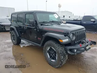 2019 Jeep Wrangler Unlimited Rubicon с VIN 1C4HJXFNXKW511193, выставлен на аукционе IAAI как лот 41452579 с пробегом 91 857 миль миль и . История ставок и продаж доступна на DreamBid. Изображение 1.