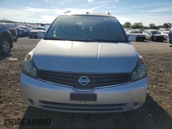 2008 Nissan Quest with VIN 5N1BV28U98N101657, listed as a Copart auction lot 73183964 with 86,047 mi miles and Salvage Title. Bid and sale history available at carsss.com. Image 5.