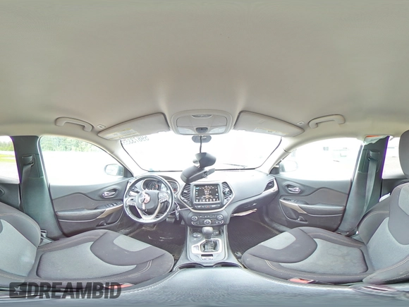 2018 Jeep Cherokee Latitude Tech Connect with VIN 1C4PJMCX8JD588624, listed as a Copart auction lot 59873355 with 108,896 mi miles and Salvage title. Bid and sale history available at DreamBid. Image 16.