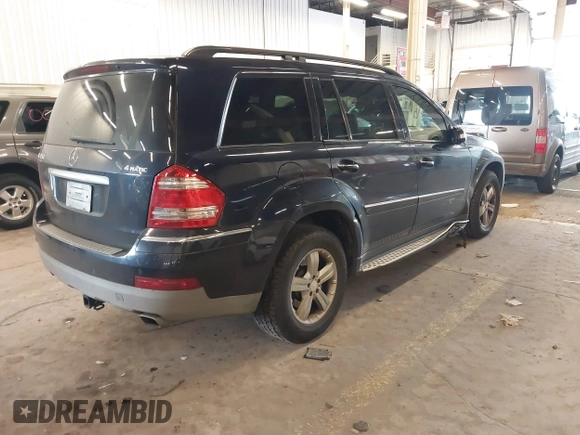 2008 Mercedes-Benz GL-Class 4.6L with VIN 4JGBF71E48A369701, listed as a IAAI auction lot 41789233 with 198,364 mi miles. Bid and sale history available at carsss.com. Image 4.