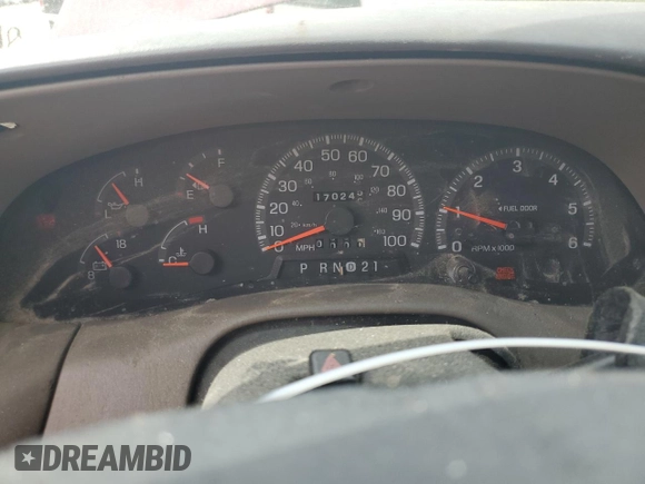 1997 Ford F-150 XL with VIN 1FTEX17L5VNB49991, listed as a Copart auction lot 53856505 with 170,246 mi miles and Salvage title. Bid and sale history available at DreamBid. Image 9.