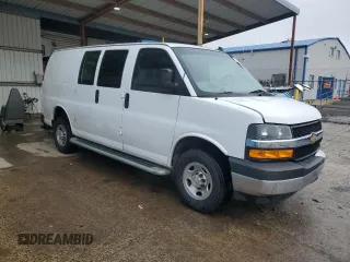 2022 Chevrolet Express Cargo with VIN 1GCWGAFP2N1195696, listed as a Copart auction lot 50023535 with Not provided miles and Clean title. Bid and sale history available at DreamBid. Image 4.