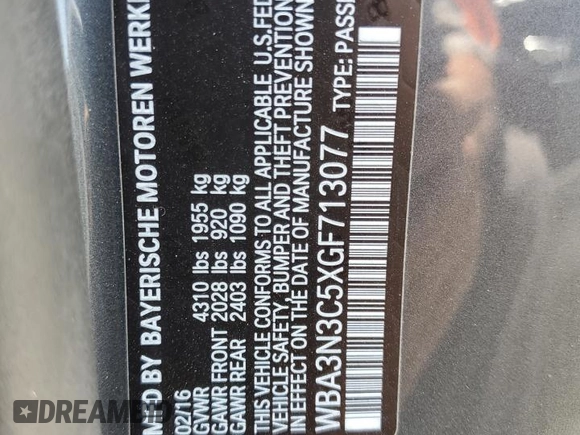 2016 BMW 4 Series 428i с VIN WBA3N3C5XGF713077, выставлен на аукционе Copart как лот 58254425 с пробегом 119 772 миль миль и Списание • Salvage title. История ставок и продаж доступна на DreamBid. Изображение 12.