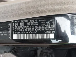 1998 Mercedes-Benz C 230/260/280/320 с VIN WDBHA23G8WA544140, выставлен на аукционе IAAI как лот 42531224 с пробегом 191 545 миль миль и . История ставок и продаж доступна на DreamBid. Изображение 9.