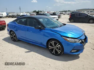 2021 Nissan Sentra SR with VIN 3N1AB8DV1MY241227, listed as a Copart auction lot 53660115 with 65,696 mi miles and Salvage Title. Bid and sale history available at carsss.com. Image 4.