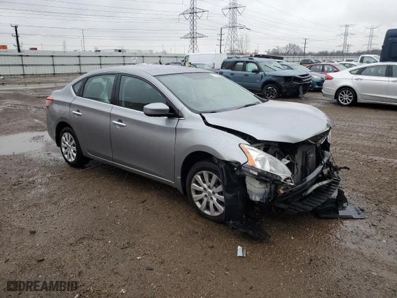 2014 Nissan Sentra S with VIN 3N1AB7AP6EL677862, listed as a Copart auction lot 51350375 with 117,970 mi miles and Salvage Title. Bid and sale history available at carsss.com. Image 4.