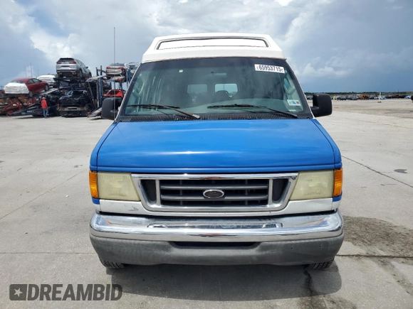2003 Ford Econoline Cargo with VIN 1FDNS24L63HB98083, listed as a Copart auction lot 65953715 with 121,326 mi miles and Salvage title. Bid and sale history available at DreamBid. Image 5.